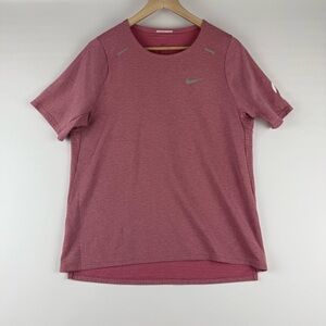 Nike x Peloton Women’s Dri-FIT Running Shirt Maroon Red Size Medium